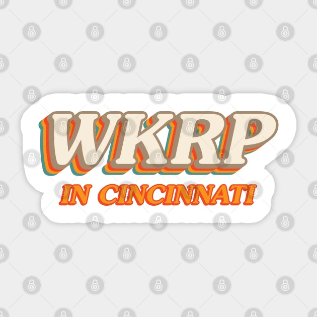 WKRP Sticker by graphictone